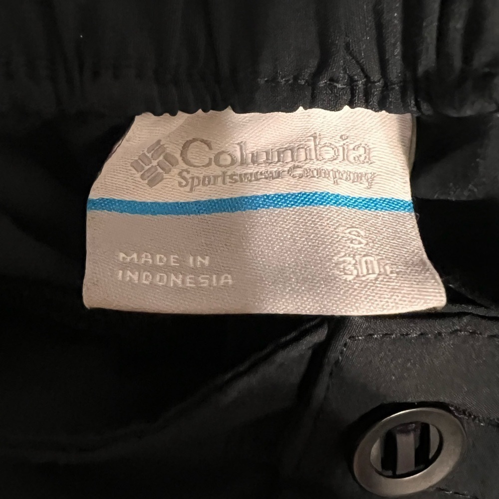 Columbia Mens Jogging Pants Color Black  Track Outdoor Camping. Sz/S-30L - Picture 8 of 10